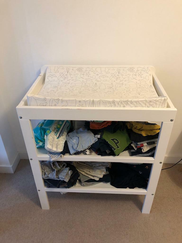 john lewis changing table white